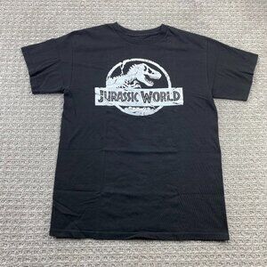 Jurassic World T-Shirt Men Medium M Black Jurassic Park Movie Graphic Print Tee